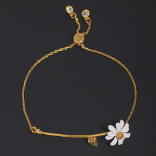 蒂梵克新品欧美ins风小雏菊手链女森系韩版气质潮流女一件代发