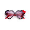 Cute children's glasses heart shaped heart-shaped suitable for men and women, sun protection cream, sunglasses, UF-protection