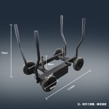 可调节抗阻力雪橇车坦克车负重杠铃推车私教工作室健身车健身器材