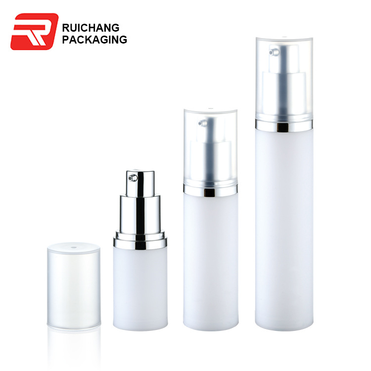 瑞昶包装 白色PP真空瓶 化妆品 乳液真空瓶15ml/30ml/50ml