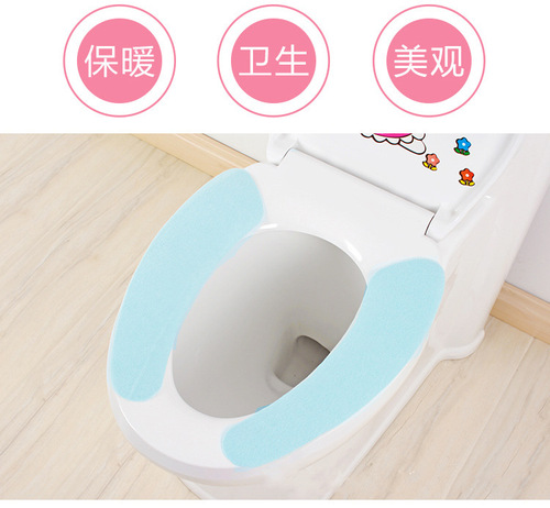 Printed cartoon seat cushion toilet seat cut-and-stick electrostatic toilet sticker repeatedly washable toilet seat seat toilet seat pad