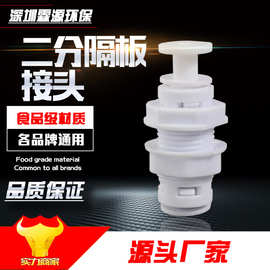 2分隔板接头 净水器快速接头 1/4夹板接头 壁挂箱体纯水机快接头