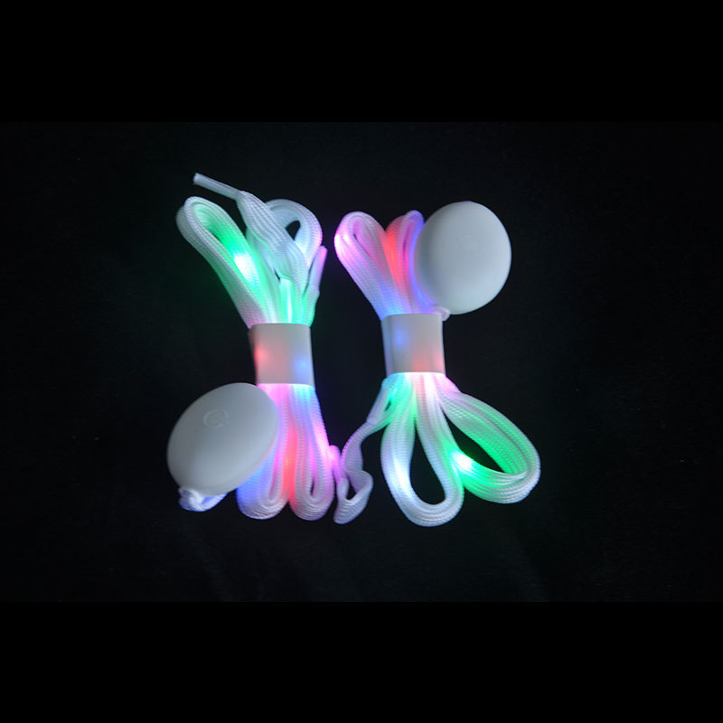 Nueva tierra empuje cordón luminoso LED perezoso zapatos luminosos luz juventud tejida cinta de nylon suministro directo de fábrica al por mayor