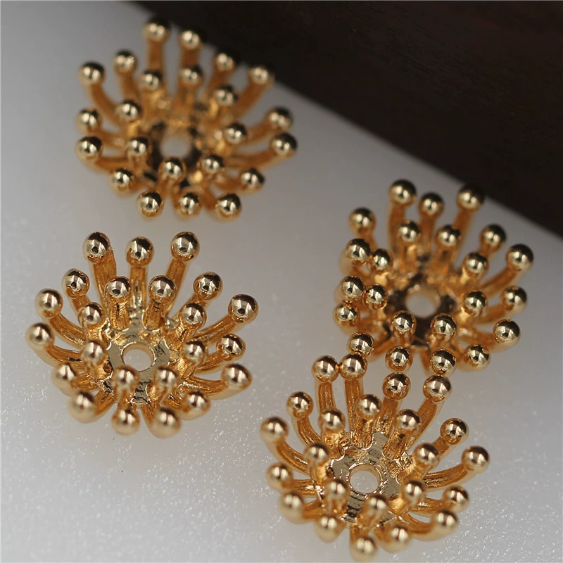 10 мм Литой Медный цветочный сердечник DIY антикварный материал ручной работы аксессуары шпилька головной убор