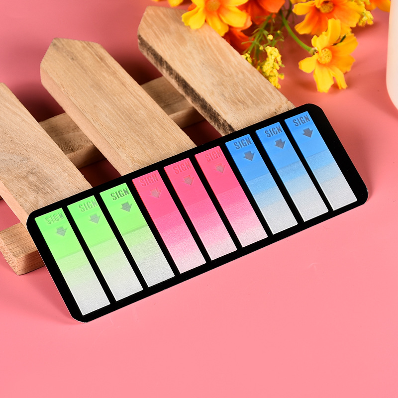 Corea del Sur ins película plástica fluorescente índice indicando Pepsi aleatorio PET bar flecha nota pegajosa nota viscosidad fuerte