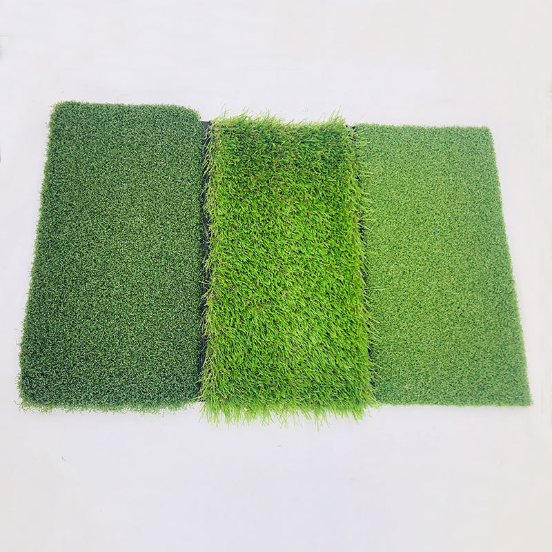 Golf combinación golpear Mat tres hierba combinación swing Mat plegable interior Golf práctica Mat fábrica al por mayor