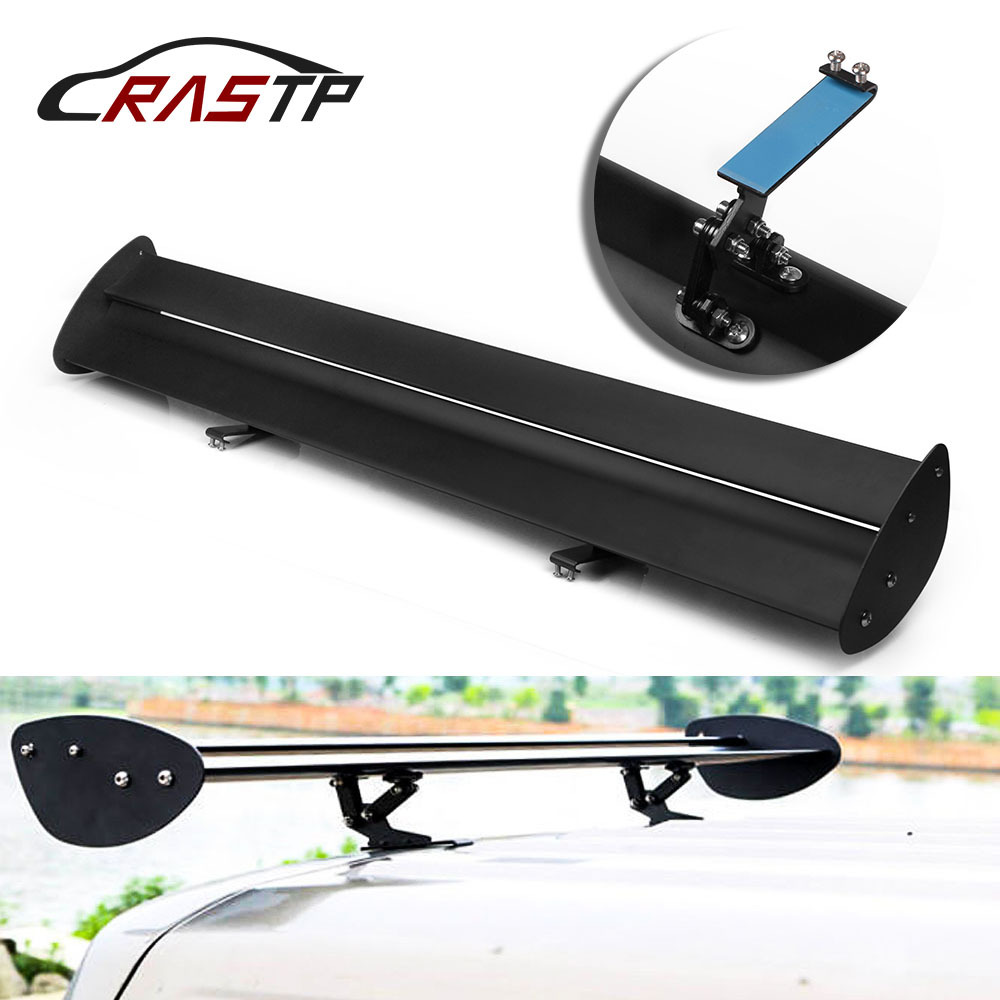 Car Sedan Modified Without Punching Double-layer Aluminum Alloy Rear Wing Hatchback Car Fixed Wind Wing Spoiler