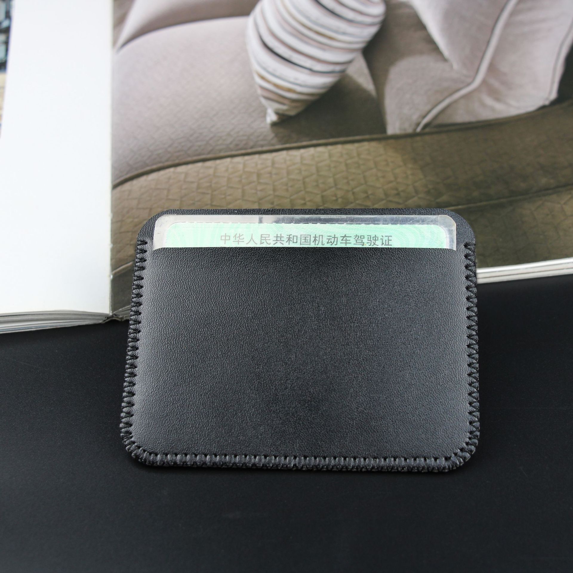 New fashion creative Mini Card bag Microfiber leather simple multi-card driver's license card holder card bag wholesale
