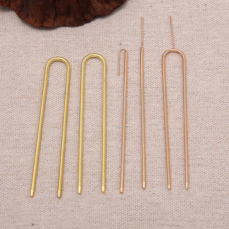 New Style Simple Antique diy Jewelry U-Shaped Hairpin Handmade Hairpin Niang Headdress Small Hairpin Material Accessories