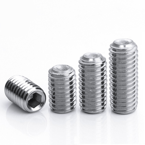 304 stainless steel machine screw concave end set screw headless stop screw inner hexagonal top screw M2/M3/M4