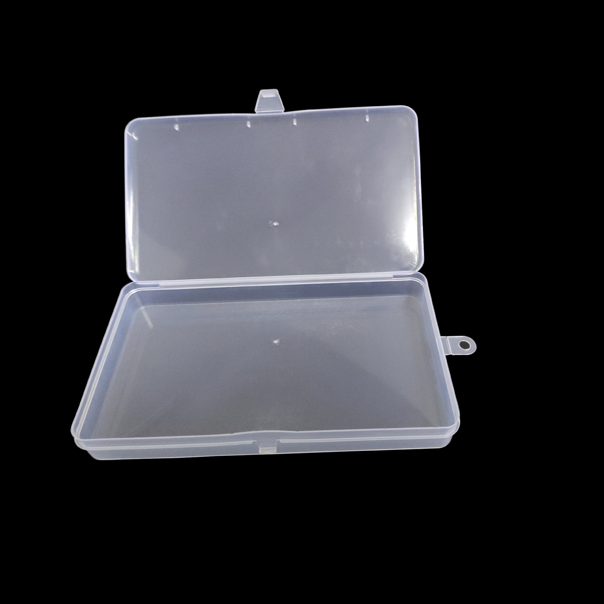 Caja de plástico transfronterizo universal desechable PP máscara caja de embalaje caja de almacenamiento transparente fábrica en stock al por mayor