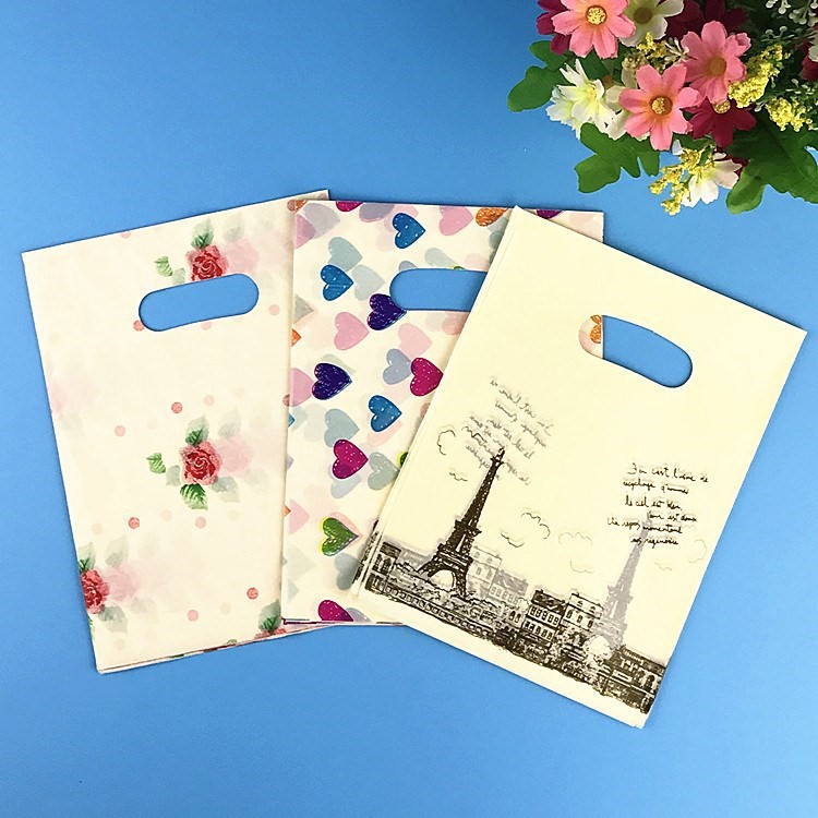 饰品袋清新创意可爱小号包装袋纱袋子礼品袋纸袋迷你纸塑料手提袋