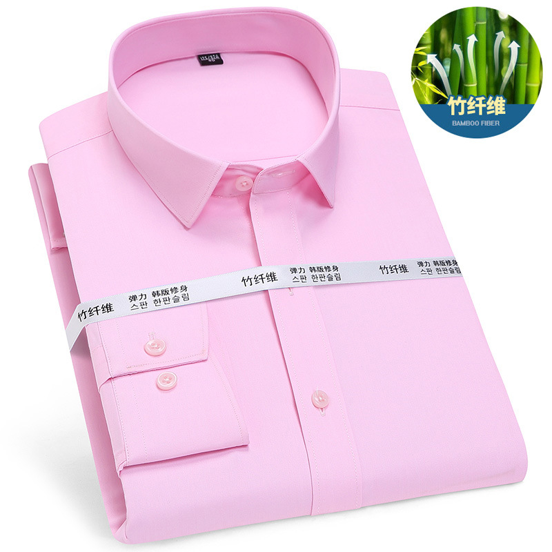 Long -sleeved bamboo fiber 2#pink