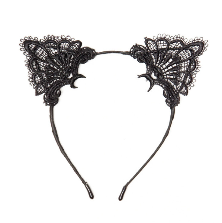 Hot Rabbit Foreign Trade Sexy Lingerie Uniform Tempting Accessories Lace Hairband Cat Ear Bell Headwear Hot Rabbit Foreign Trade Sexy Lingerie Uniform Tempting Accessories Lace Hairband Cat Ear Bell Headwear