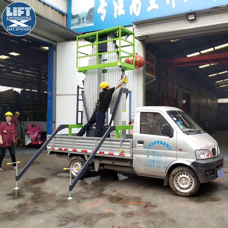 10米液压升降平台 6米高空室外维修检修平台 8米车载铝合金升降机