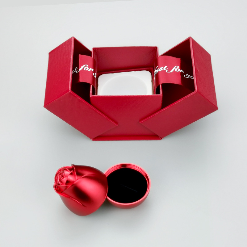 Collar anillo caja de embalaje Rosa caja de regalo caja de embalaje pulsera caja de embalaje de regalo