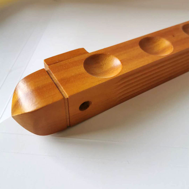 6 hoyos de madera maciza cue rack de billar estante de palo de billar montado en la pared estante de palo de billar de pared estante de palo de billar almacenamiento Universal