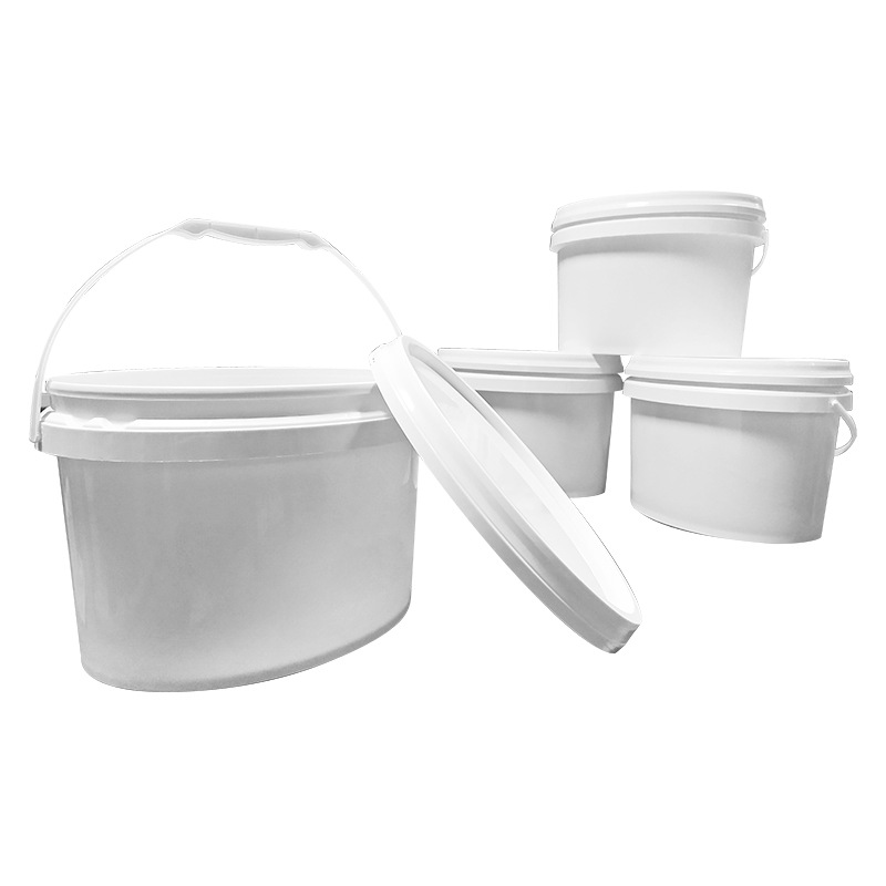 5L椭圆形塑料桶 5L椭圆形包装桶 5L椭圆桶 5升椭圆形塑料胶桶