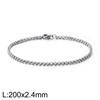 Accessory stainless steel, chain, bracelet suitable for men and women, European style, Amazon, simple and elegant design, punk style, wholesale