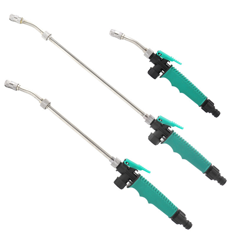 厂家直销洗车水枪 高压水枪 园林浇花冲车洗车工具不锈钢长杆水枪