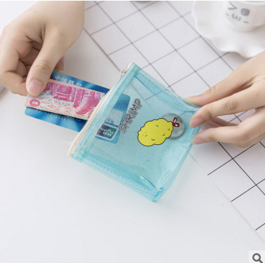 New cute cartoon coin purse, soft pvc coin bag, fun snack small purse