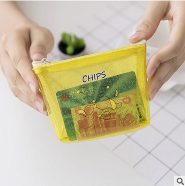 New cute cartoon coin purse, soft pvc coin bag, fun snack small purse