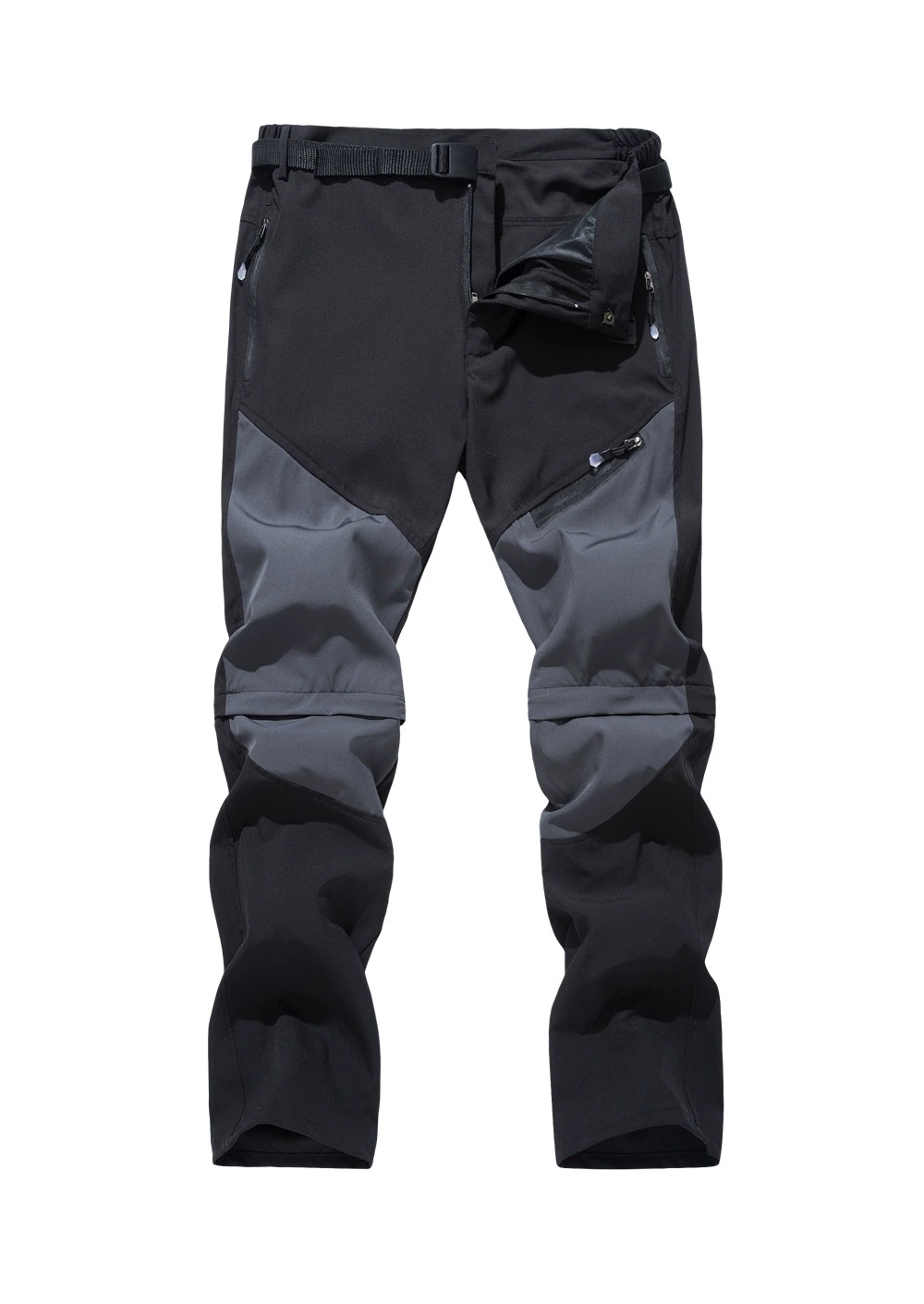 Quick‑dry travel trousers, convertible zip‑off to shorts, plus sizes M–4XL