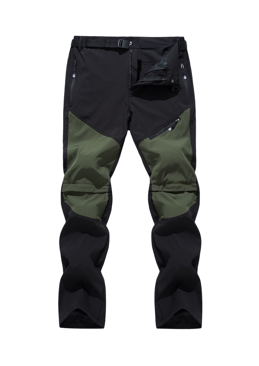 Quick‑dry travel trousers, convertible zip‑off to shorts, plus sizes M–4XL