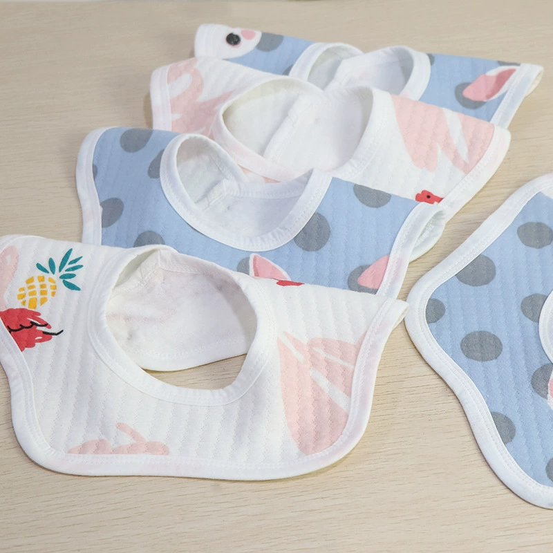 Скольжения полотенце фабрика прямые специальные оптовые 360 градусов хлопок лепесток нагрудник ребенок нагрудник в наличии