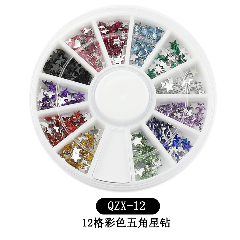 12 색 5 각 스타 드릴-12