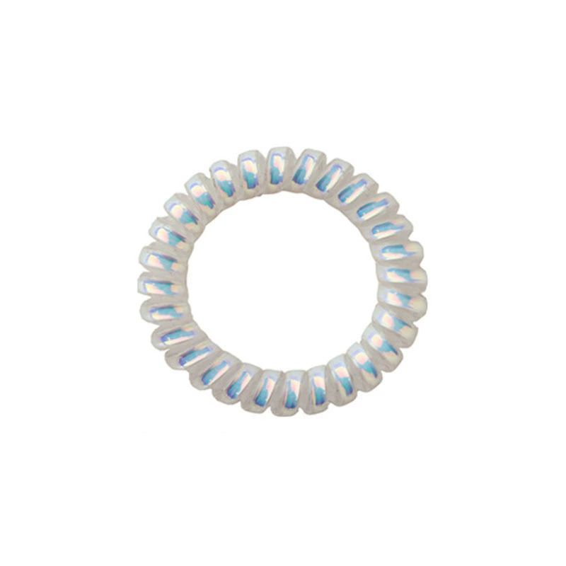 Проволока для волос Telephone Coil Hair Rope (П ponytail) — матовая и прозрачная, корейский простой элегантный, ассорти цветов
