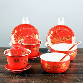 喜碗/敬茶杯;碗碟盘套装;煎锅、平底锅