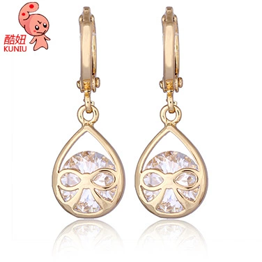 Серьги с цирконом, аксессуар, прямые продажи завода, 18 каратов