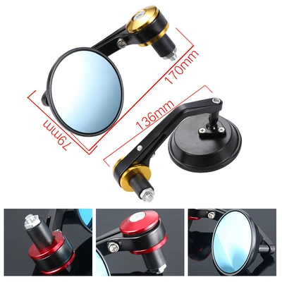 22nn handle mirror rearview mirror | Motorcycle rearview mirror