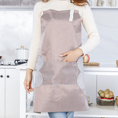 加厚可擦手圍裙 防油防水擦手成人圍裙圍腰 韓式廚房餐廳做飯罩衣