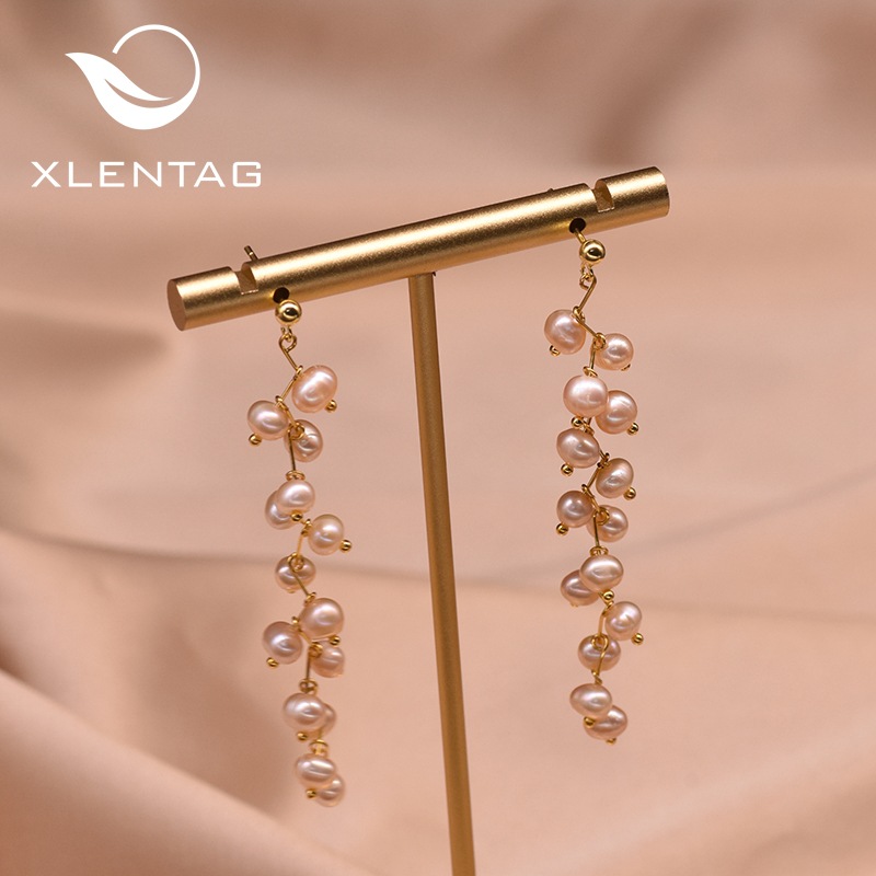 Aretes de perlas de agua dulce natural verano versátil frillantes retro pendientes de aretes lujosos ligeros s925 pendientes de aguja de plata para mujeres