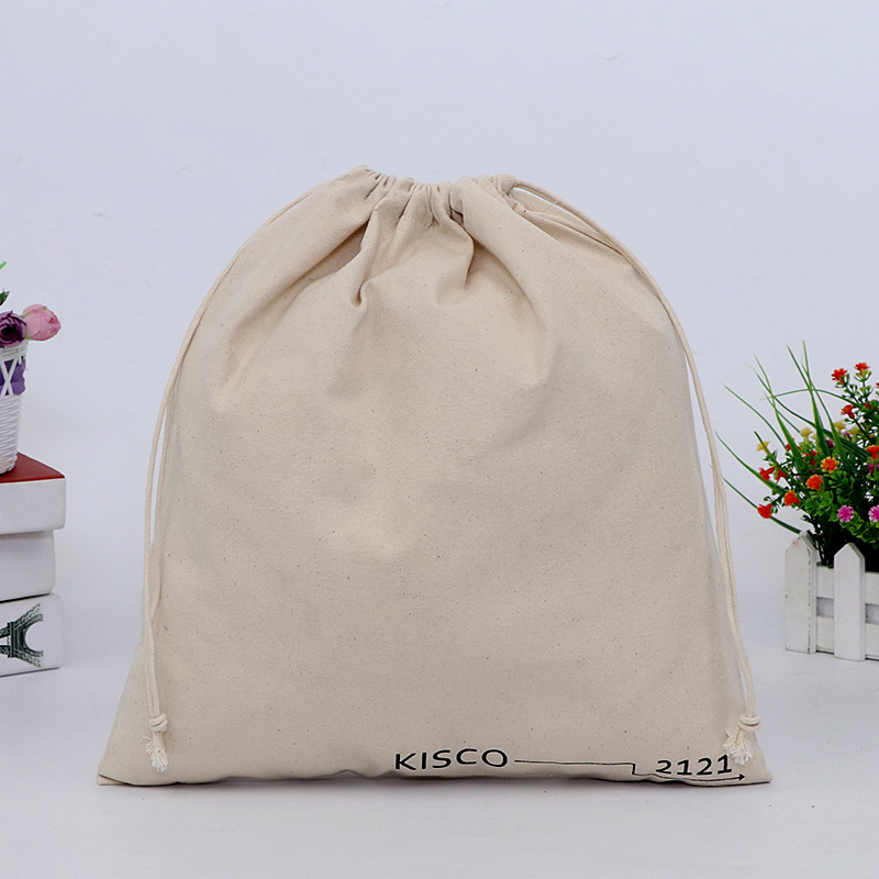 Bolsa de lona portátil con faja en blanco al contado del fabricante Bolsa de lona de almacenamiento de arroz personalizada Bolsa de algodón personalizada