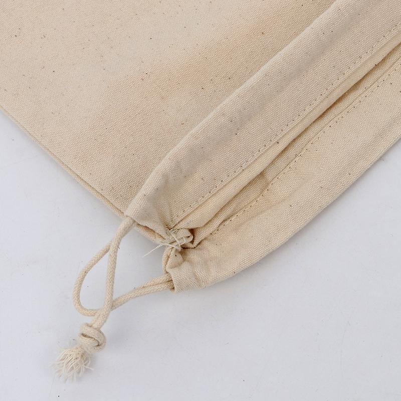 Bolsa de lona portátil con faja en blanco al contado del fabricante Bolsa de lona de almacenamiento de arroz personalizada Bolsa de algodón personalizada