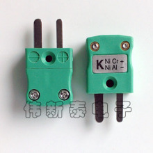 K型热电偶插头 绿色插头插座