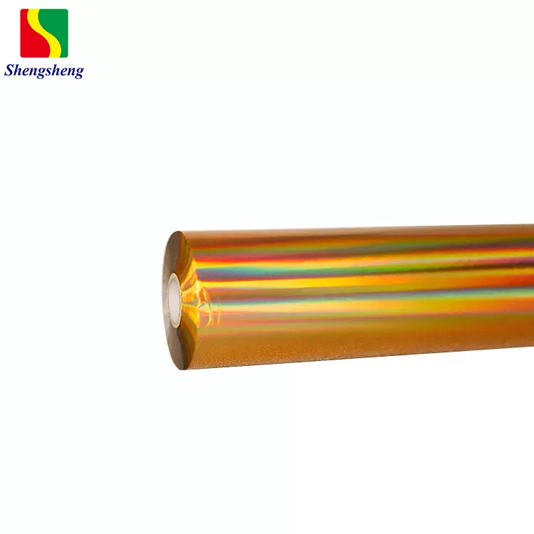 无版缝金银素面激光烫金膜 金银彩虹镭射烫金纸电化铝 质量稳定