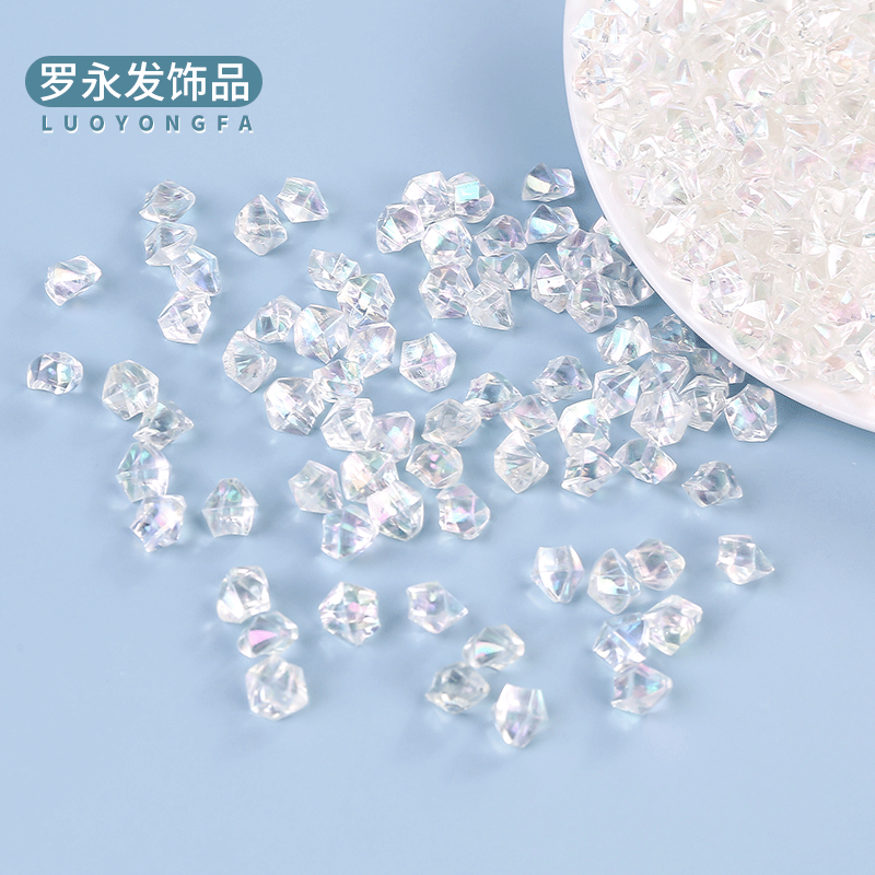 Factory direct supply AB color special-shaped ice crystal stone color diamond acrylic bare stone porcelain Crystal painting accessories