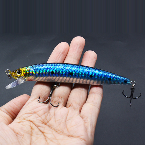 18g/12cm Sea Bass Killer Minnow Bionic Freshwater Seawater Lure Bait Fishing Bait Hard Bait Fishing Gear Wholesale
