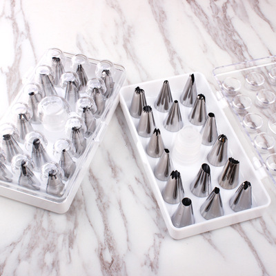 factory goods in stock Cross border Amazon 430 Stainless Decorating mouth 18 Set of parts Piping suit Cake Piping tool