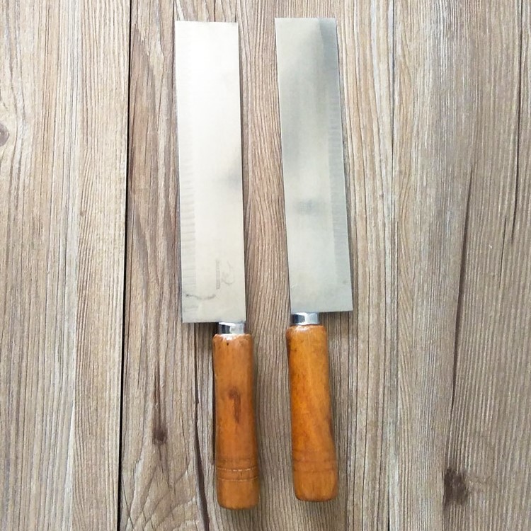 E1242 cuchillo de sandía con mango de madera cuchillo de sandía Yiwu 2 yuanes dos yuanes tienda de regalo de cocina regalo