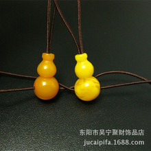 diy文玩散珠配件 10mm 仿天然二代优化蜜蜡三通 象牙果三通批发