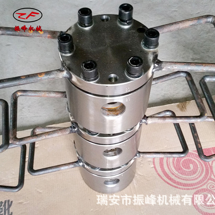 厂家供应三通镀铬 吹膜机三通配件 振峰机械可来图咨询模头模具