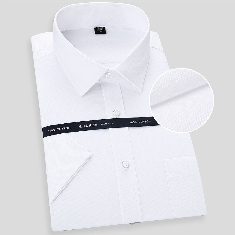 New summer shirt men's short sleeve business half sleeve shirt professional dress slim shirt processing LOGO