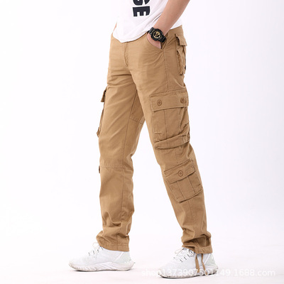 Supplying 2024 Spring and autumn season Casual pants male Multi-pocket pants Men's Casual pants Can wholesale