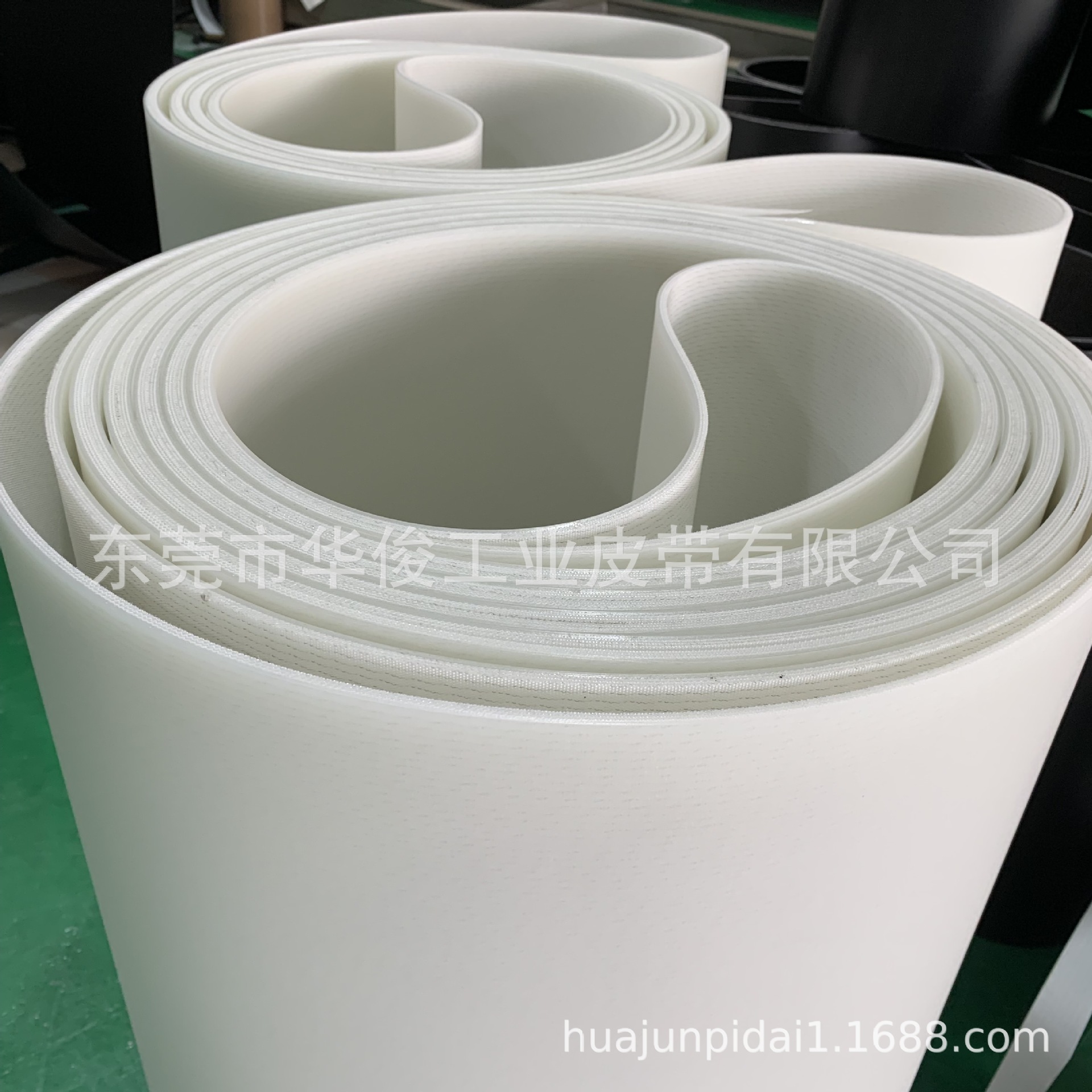 5.0白色PU食品输送带 白糖厂食品输送带 东莞华俊