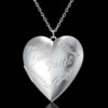 Photo frame heart-shaped, pendant, silver necklace, new collection